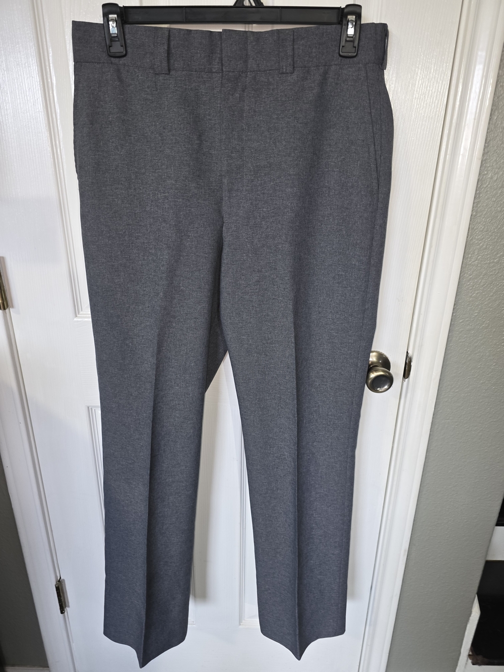 Men's Gray Dress Pants - Classic Straight Fit